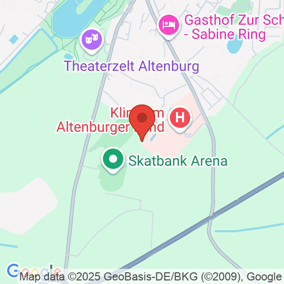 Standort von Klinik für Ambulante Reha- bilitation im MEDICUM
