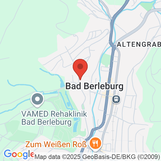 Standort von Ödemzentrum Bad Berleburg Klinik "Haus am Schloßpark"
